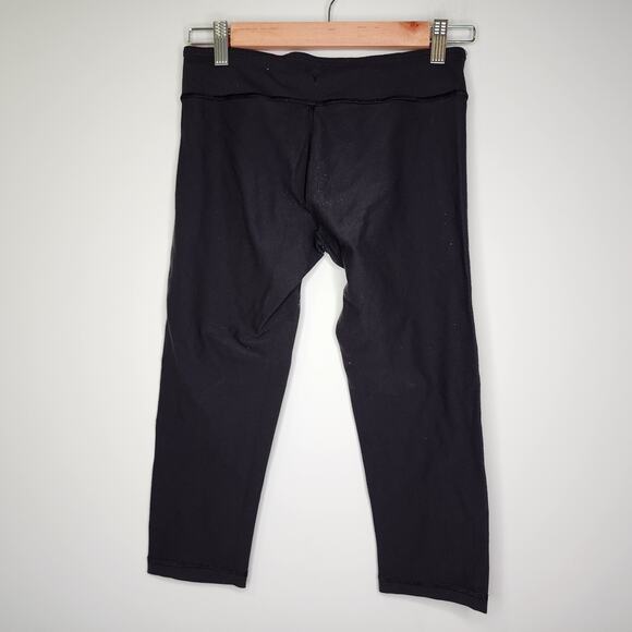 IVIVVA Girls Youth 14 Black Colorful Waistband Reversible Cropped Leggings - Picture 3 of 6